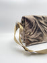 Rabens Saloner Foiled ripstop clutch pallavi metallic olive